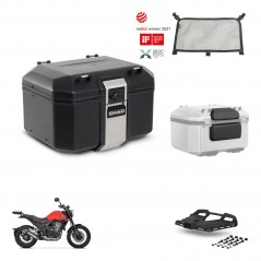 SHAD Rear trunk + mounting bracket grill accessories TR48 TERRA BLACK EDITION KIT-453661