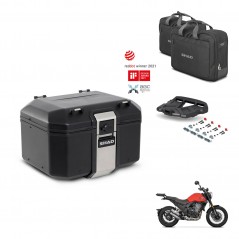 SHAD Baul trasero + soporte montaje parrilla accesorios TR48 TERRA BLACK EDITION KIT-453669