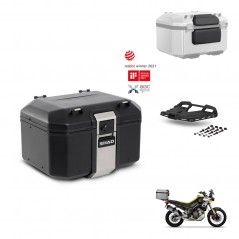 SHAD Rear trunk + mounting bracket grill accessories TR48 TERRA BLACK EDITION KIT-453682