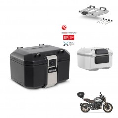 SHAD Baul trasero + soporte montaje parrilla accesorios TR48 TERRA BLACK EDITION KIT-453720