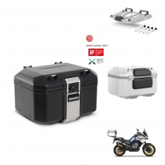 SHAD Baul trasero + soporte montaje parrilla accesorios TR48 TERRA BLACK EDITION KIT-453743