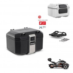 SHAD Rear trunk + mounting bracket grill accessories TR48 TERRA BLACK EDITION KIT-453774