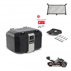SHAD Rear trunk + mounting bracket grill accessories TR48 TERRA BLACK EDITION KIT-453782