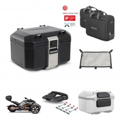 SHAD Rear trunk + mounting bracket grill accessories TR48 TERRA BLACK EDITION KIT-453787