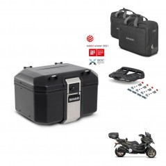 SHAD Rear trunk + mounting bracket grill accessories TR48 TERRA BLACK EDITION KIT-453807