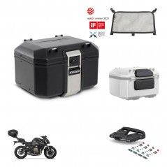 SHAD Rear trunk + mounting bracket grill accessories TR48 TERRA BLACK EDITION KIT-453829