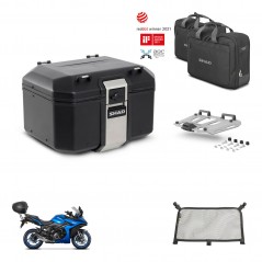 SHAD Rear trunk + mounting bracket grill accessories TR48 TERRA BLACK EDITION KIT-453863