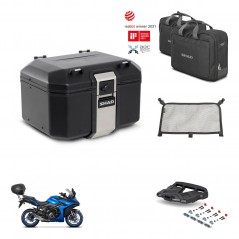 SHAD Baul trasero + soporte montaje parrilla accesorios TR48 TERRA BLACK EDITION KIT-453878