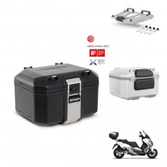 SHAD Rear trunk + mounting bracket grill accessories TR48 TERRA BLACK EDITION KIT-453973