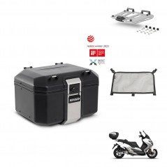 SHAD Rear trunk + mounting bracket grill accessories TR48 TERRA BLACK EDITION KIT-453974