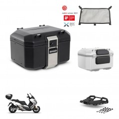 SHAD Rear trunk + mounting bracket grill accessories TR48 TERRA BLACK EDITION KIT-453983
