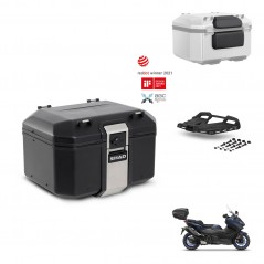 SHAD Rear trunk + mounting bracket grill accessories TR48 TERRA BLACK EDITION KIT-454004