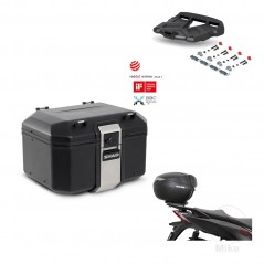 SHAD Baul trasero + soporte montaje parrilla TR48 TERRA BLACK EDITION KIT-454018