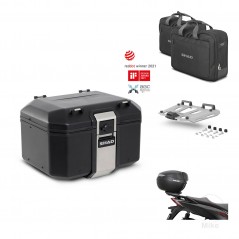 SHAD Rear trunk + mounting bracket grill accessories TR48 TERRA BLACK EDITION KIT-454022