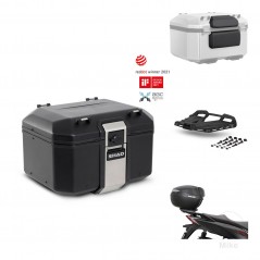 SHAD Baul trasero + soporte montaje parrilla accesorios TR48 TERRA BLACK EDITION KIT-454027
