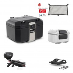SHAD Rear trunk + mounting bracket grill accessories TR48 TERRA BLACK EDITION KIT-454029