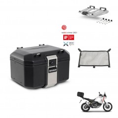 SHAD Baul trasero + soporte montaje parrilla accesorios TR48 TERRA BLACK EDITION KIT-454043
