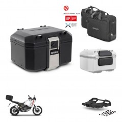 SHAD Rear trunk + mounting bracket grill accessories TR48 TERRA BLACK EDITION KIT-454054