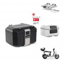 SHAD Rear trunk + mounting bracket grill accessories TR48 TERRA BLACK EDITION KIT-454157