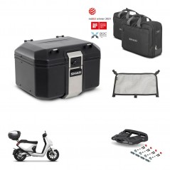 SHAD Baul trasero + soporte montaje parrilla accesorios TR48 TERRA BLACK EDITION KIT-454177