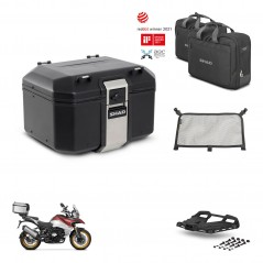 SHAD Rear trunk + mounting bracket grill accessories TR48 TERRA BLACK EDITION KIT-454193