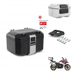 SHAD Baul trasero + soporte montaje parrilla accesorios TR48 TERRA BLACK EDITION KIT-454195