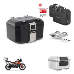 SHAD Baul trasero + soporte montaje parrilla accesorios TR48 TERRA BLACK EDITION KIT-454299