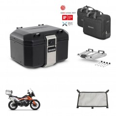 SHAD Rear trunk + mounting bracket grill accessories TR48 TERRA BLACK EDITION KIT-454300