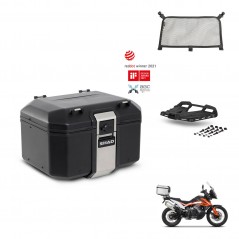 SHAD Rear trunk + mounting bracket grill accessories TR48 TERRA BLACK EDITION KIT-454304