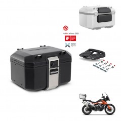 SHAD Rear trunk + mounting bracket grill accessories TR48 TERRA BLACK EDITION KIT-454310