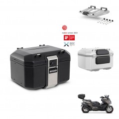 SHAD Rear trunk + mounting bracket grill accessories TR48 TERRA BLACK EDITION KIT-454364