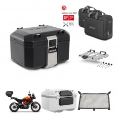 SHAD Baul trasero + soporte montaje parrilla accesorios TR48 TERRA BLACK EDITION KIT-454393