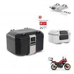 SHAD Rear trunk + mounting bracket grill accessories TR48 TERRA BLACK EDITION KIT-454410
