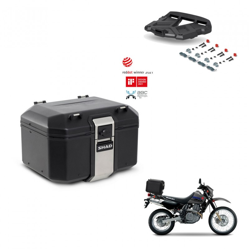 SHAD Rear trunk + mounting bracket grill TR48 TERRA BLACK EDITION KIT-454432