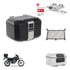 SHAD Rear trunk + mounting bracket grill accessories TR48 TERRA BLACK EDITION KIT-454435