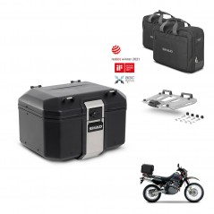 SHAD Baul trasero + soporte montaje parrilla accesorios TR48 TERRA BLACK EDITION KIT-454436
