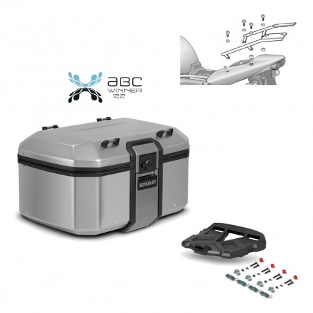 SHAD Baul trasero + parrilla soporte montaje TR55 TERRA KIT-454607