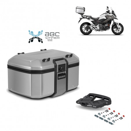 SHAD Baul trasero + parrilla soporte montaje TR55 TERRA KIT-454667