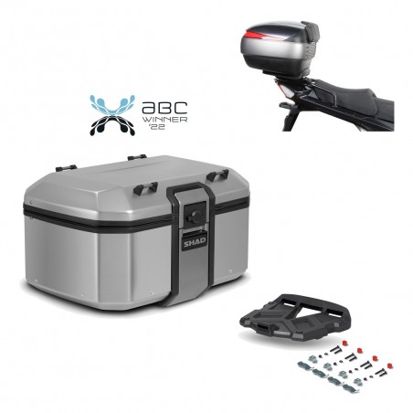 SHAD Baul trasero + parrilla soporte montaje TR55 TERRA KIT-454679