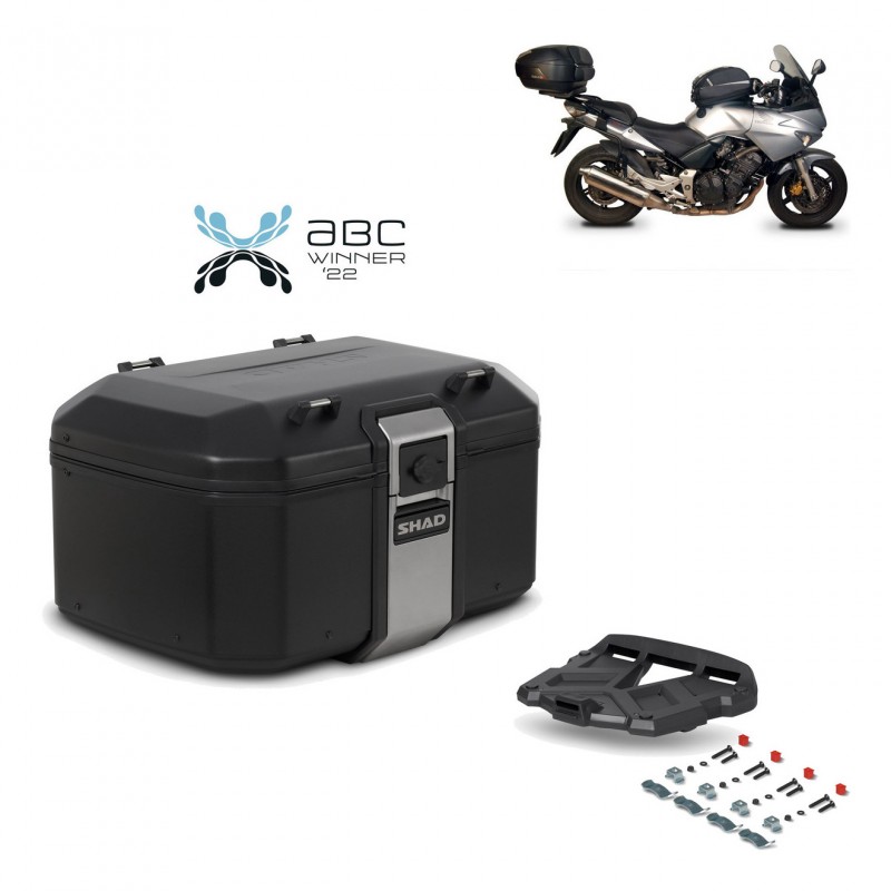 SHAD Baul trasero + parrilla soporte montaje TR55 TERRA BLACK EDITION KIT-454947