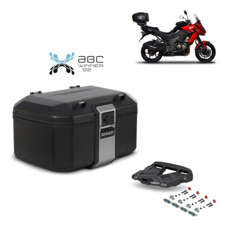 SHAD Baul trasero + parrilla soporte montaje TR55 TERRA BLACK EDITION KIT-454969