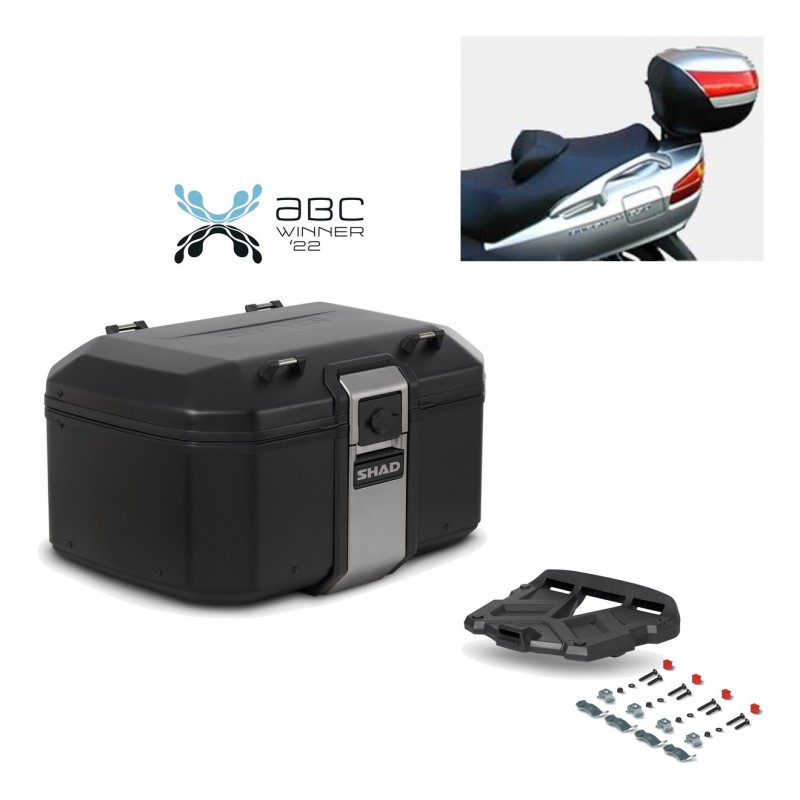 SHAD Baul trasero + parrilla soporte montaje TR55 TERRA BLACK EDITION KIT-454999