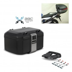 SHAD Baul trasero + parrilla soporte montaje TR55 TERRA BLACK EDITION KIT-455005