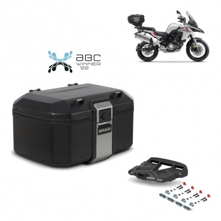 SHAD Baul trasero + parrilla soporte montaje TR55 TERRA BLACK EDITION KIT-455121