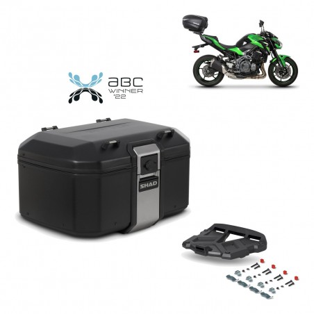 SHAD Baul trasero + parrilla soporte montaje TR55 TERRA BLACK EDITION KIT-455137