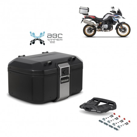 SHAD Baul trasero + parrilla soporte montaje TR55 TERRA BLACK EDITION KIT-455169