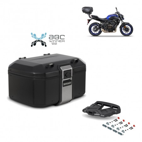 SHAD Baul trasero + parrilla soporte montaje TR55 TERRA BLACK EDITION KIT-455171