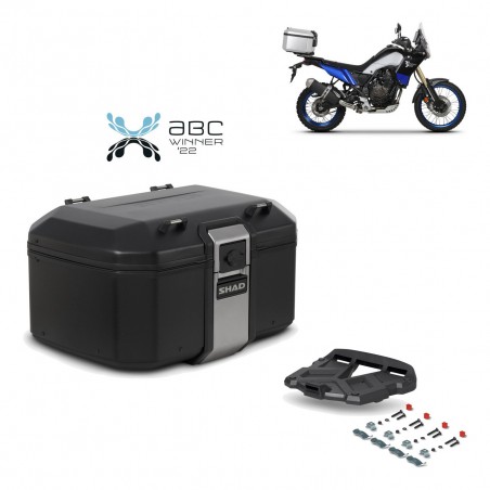 SHAD Baul trasero + parrilla soporte montaje TR55 TERRA BLACK EDITION KIT-455209