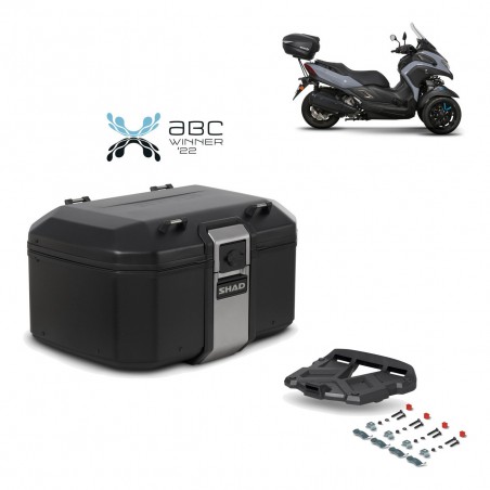 SHAD Baul trasero + parrilla soporte montaje TR55 TERRA BLACK EDITION KIT-455247