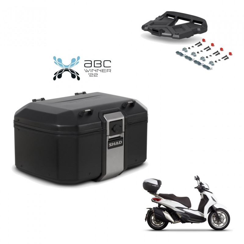SHAD Rear trunk + mounting bracket grill TR55 TERRA BLACK EDITION KIT-455259